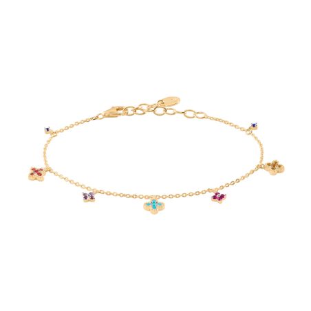 Bracelet femme souple agatha beloved métal doré 02490502-256-tu – bracelet fantaisie femme