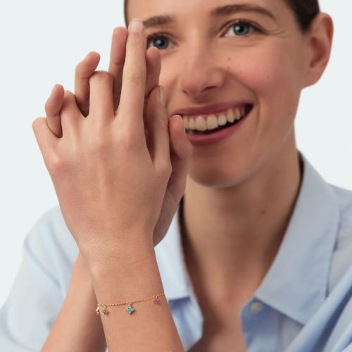 Bracelet Femme Souple Agatha BELOVED Métal Multicolore 02490502-256-TU