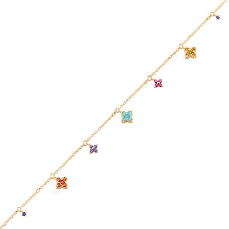 Bracelet femme souple agatha beloved métal doré 02490502-256-tu – bracelet fantaisie femme