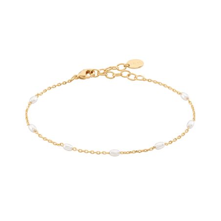 Bracelet femme souple agatha jasmin métal dorée 02480402-978-tu – bracelet fantaisie femme