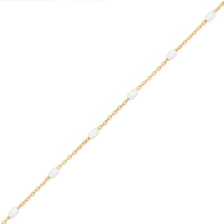 Bracelet femme souple agatha jasmin métal dorée 02480402-978-tu – bracelet fantaisie femme