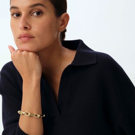 Bracelet Femme Souple Agatha HAUSSMANN Métal Dorée 02480360-157-TU