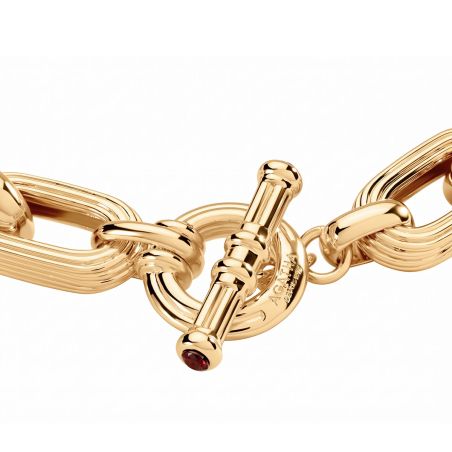 Bracelet femme souple agatha haussmann métal dorée 02480360-157-tu – bracelet fantaisie femme
