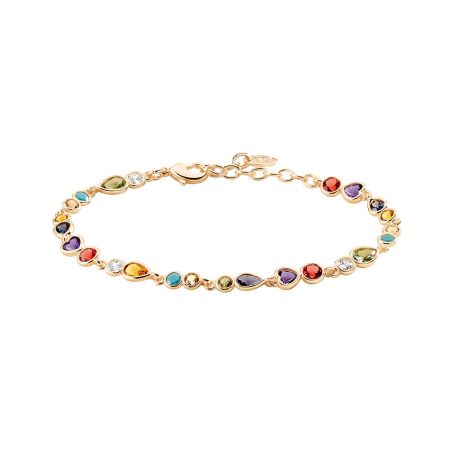 Bracelet femme souple agatha candy métal doré 02480341-256-tu – bracelet fantaisie femme