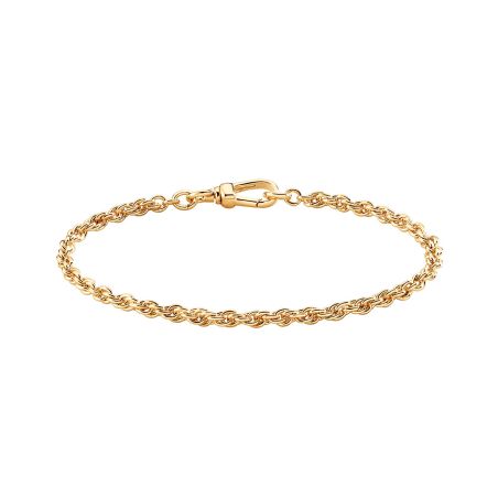 Bracelet femme souple agatha chaîne corde métal dorée 02480302-157-tu – bracelet fantaisie femme