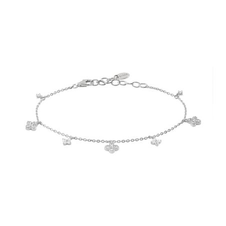 Bracelet femme souple agatha beloved argent argentée 02420799-136-tu – bracelet fantaisie femme