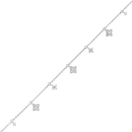 Bracelet femme souple agatha beloved argent argentée 02420799-136-tu – bracelet fantaisie femme