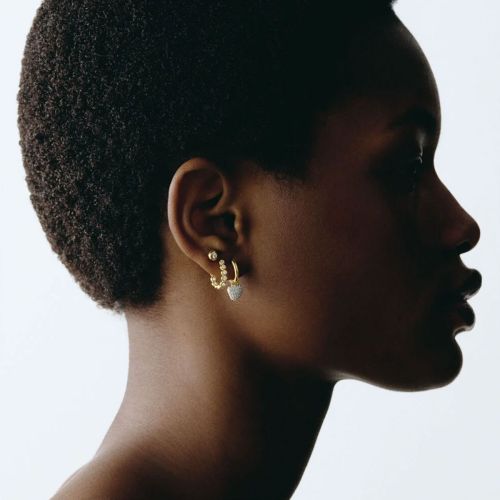 Boucles d'Oreilles Femme Créoles Agatha ODÉON Argent Dorée 02391229-137-TU
