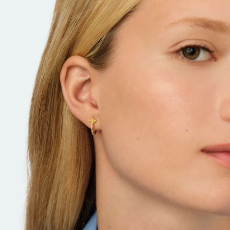 Boucles d'Oreilles Femme Créoles Agatha BELOVED Argent Dorée 02390571-137-TU