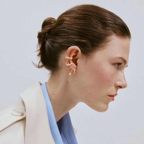 Boucles d'Oreilles Femme Créoles Agatha BELOVED Argent Dorée 02390569-137-TU