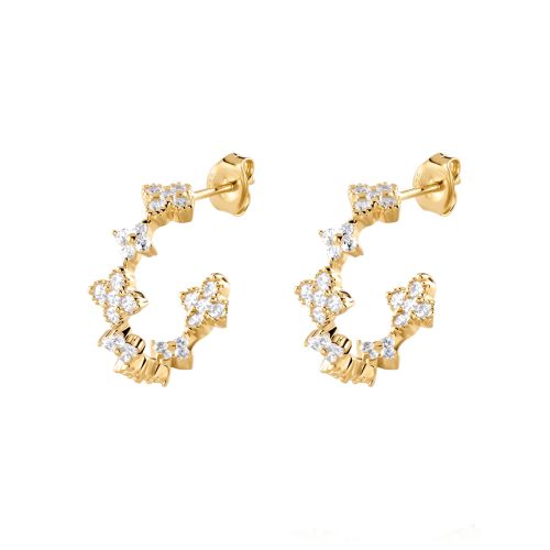 Boucles d'Oreilles Femme Créoles Agatha BELOVED Argent Dorée 02390567-137-TU