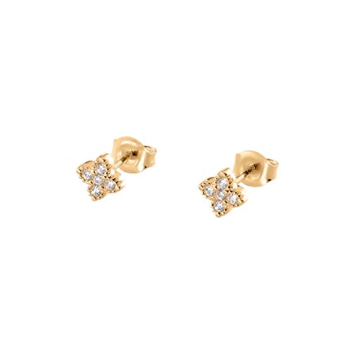 Boucles d'Oreilles Femme Puces Agatha BELOVED Argent Dorée 02390565-137-TU