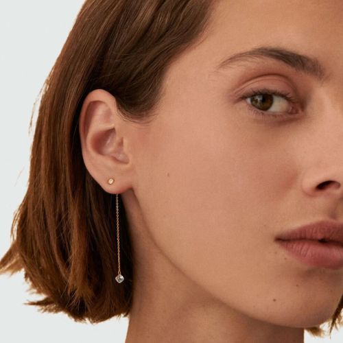Boucles d'Oreilles Femme A l'Unité Agatha MIX & MATCH Argent Dorée 02390083-137-TU