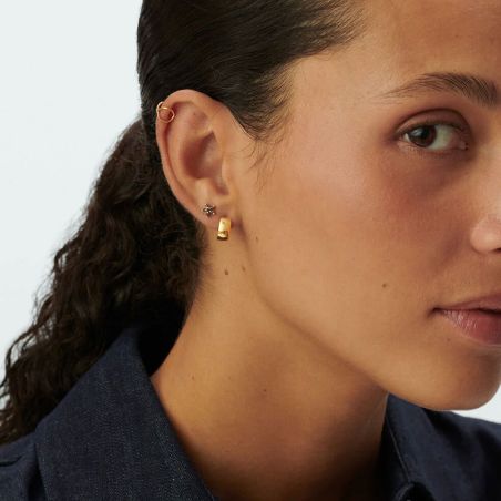 Boucles d'oreilles femme a l'unité agatha mix &amp; match métal dorée 02390039-157-tu – boucles d'oreilles femme fantaisies