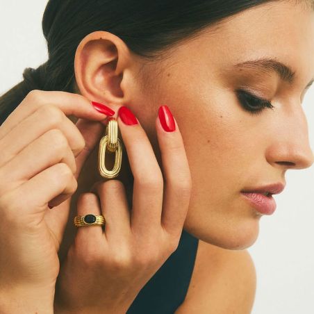 Boucles d'oreilles femme créoles agatha haussmann métal dorée 02380750-157-tu – boucles d'oreilles tendances