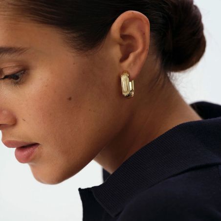 Boucles d'oreilles femme créoles agatha haussmann métal dorée 02380750-157-tu – boucles d'oreilles tendances