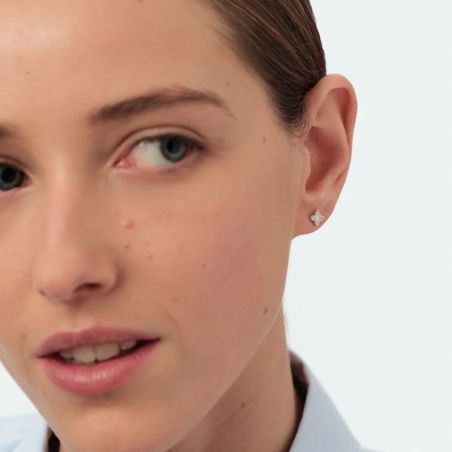 Boucles d'oreilles femme puces agatha beloved argent argentée 02321333-136-tu – puces d'oreilles