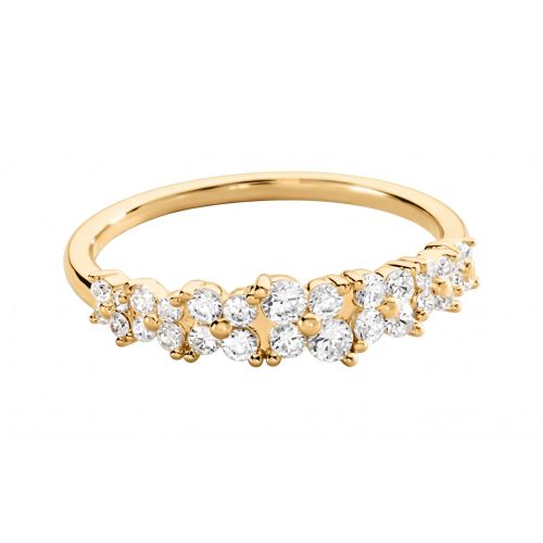 Bague Femme Fine Agatha BELOVED Argent Dorée 02290007-137-56