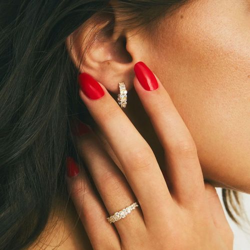 Bague Femme Fine Agatha BELOVED Argent Dorée 02290007-137-56