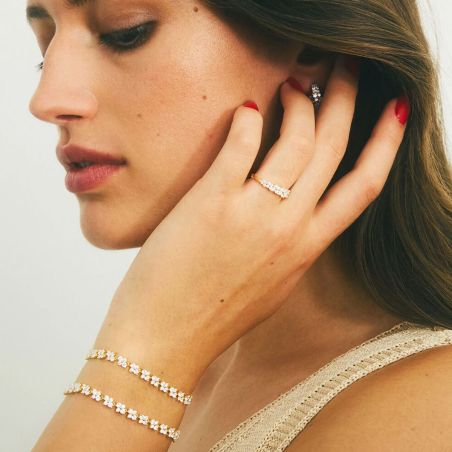 Bague femme fine agatha beloved argent dorée 02290007-137 – bagues fantaisie femme