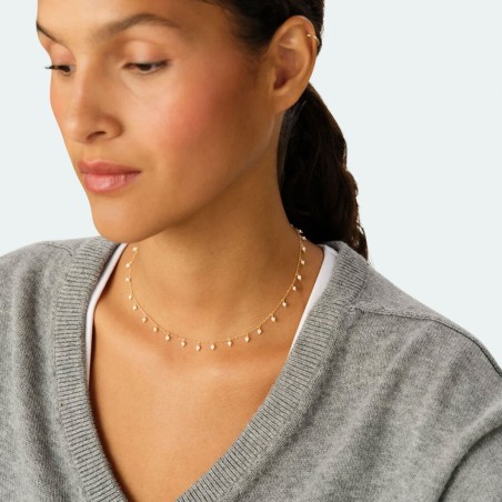 Collier femme court agatha alma métal doré 02680494-292-tu – colliers tendances