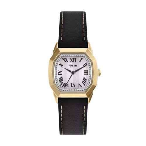 Montre Femme Quartz Fossil Harlow Cuir Noir FS6215