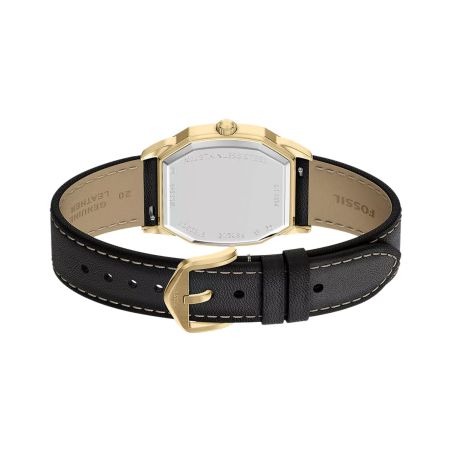 Montre femme quartz fossil harlow cuir noir fs6215 – montres tendances
