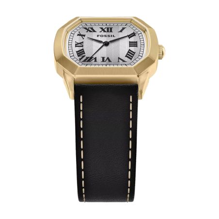 Montre femme quartz fossil harlow cuir noir fs6215 – montres tendances