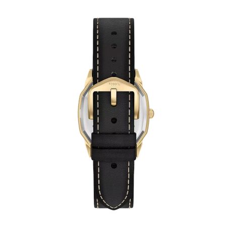 Montre femme quartz fossil harlow cuir noir fs6215 – montres tendances