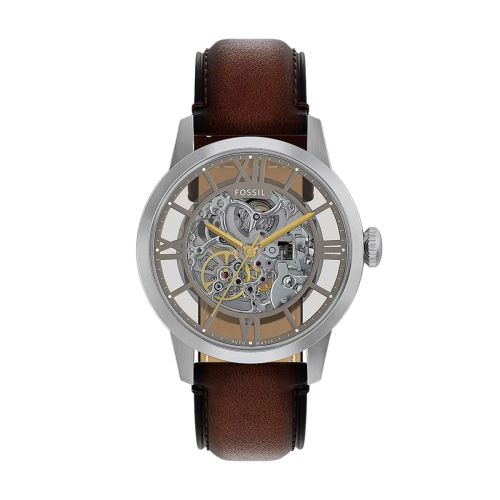 Montre Homme Automatique Fossil Townsman Cuir Marron ME3270