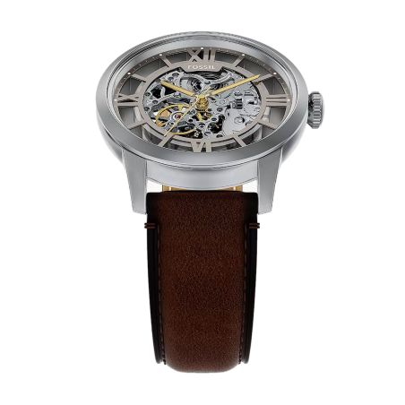 Montre homme automatique fossil townsman cuir marron me3270 – montres tendances