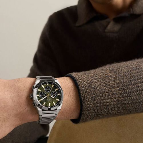 Montre Homme Chronographe Fossil Everett Acier Argenté FS6183