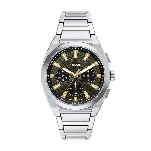Montre Homme Chronographe Fossil Everett Acier Argenté FS6183