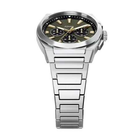 Montre homme chronographe fossil everett acier argenté fs6183 – montres tendances