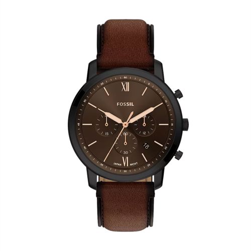 Montre Homme Chronographe Fossil Neutra Cuir Marron FS6163