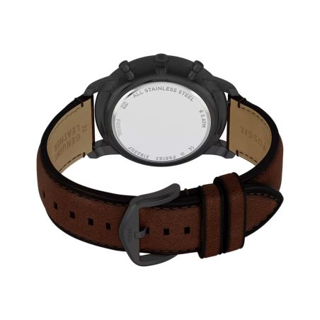Montre homme chronographe fossil neutra cuir marron fs6163 – montres tendances