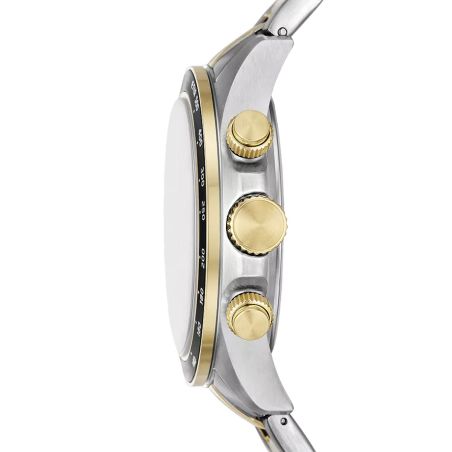 Montre homme multifonction fossil autocross acier bicolore fs6126 – montres tendances