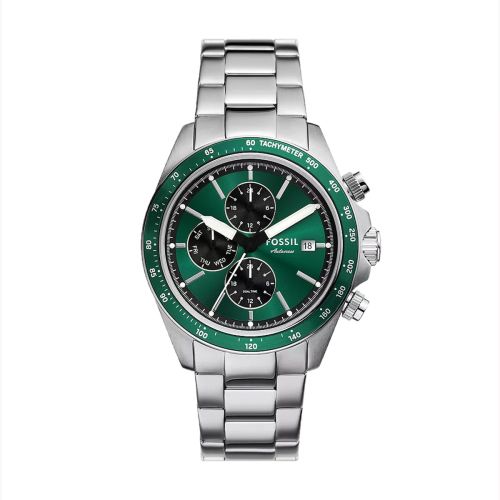 Montre Homme Multifonction Fossil Autocross Acier Vert FS6127