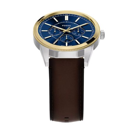 Montre homme multifonction fossil pearson cuir marron fs6195 – montres tendances