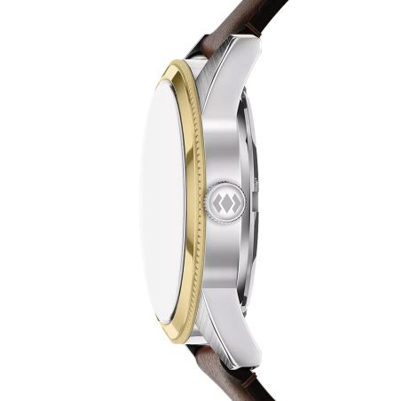 Montre homme multifonction fossil pearson cuir marron fs6195 – montres tendances