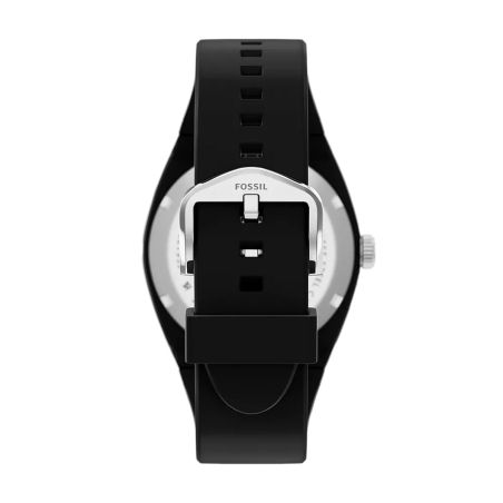 Montre homme quartz fossil everett silicone noir fs6175 – montres tendances