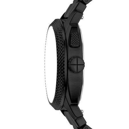 Montre homme quartz fossil machine big tic acier noir fs6156 – montres tendances