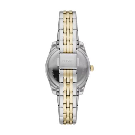 Montre femme quartz fossil scarlette acier bicolore es4949 – montre femme chic et tendance