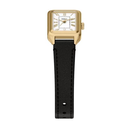 Montre femme quartz fossil raquel mini cuir noir es5470 – montre femme chic et tendance