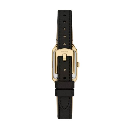 Montre femme quartz fossil raquel mini cuir noir es5470 – montre femme chic et tendance