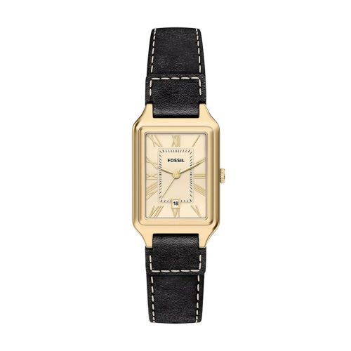 Montre Femme Quartz Fossil Raquel Cuir Noir ES5505