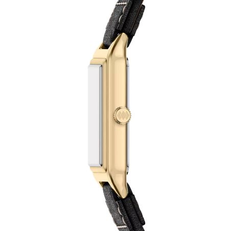 Montre femme quartz fossil raquel cuir noir es5505 – montre femme chic et tendance