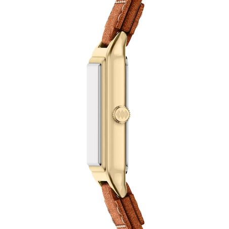 Montre femme quartz fossil raquel cuir marron es5504 – montre femme chic et tendance