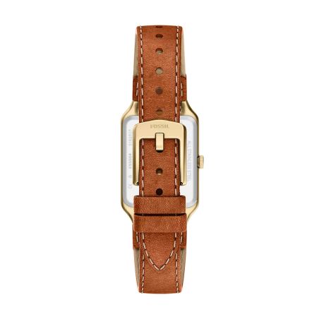 Montre femme quartz fossil raquel cuir marron es5504 – montre femme chic et tendance