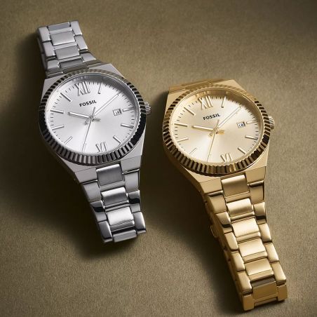 Montre femme quartz fossil heidi acier argentée es5299 – montre femme chic et tendance